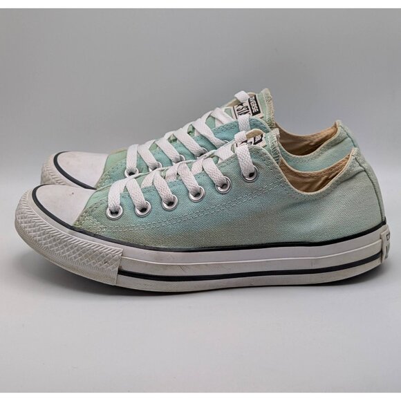Converse All Star Sneakers Aqua Blue Mint Green Size Men’s 5 Womens 7 Chucks Low - Picture 4 of 7